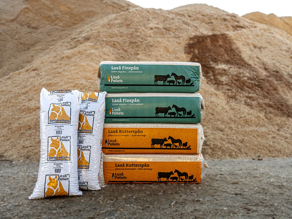 Bedding products of Laxå Pellets