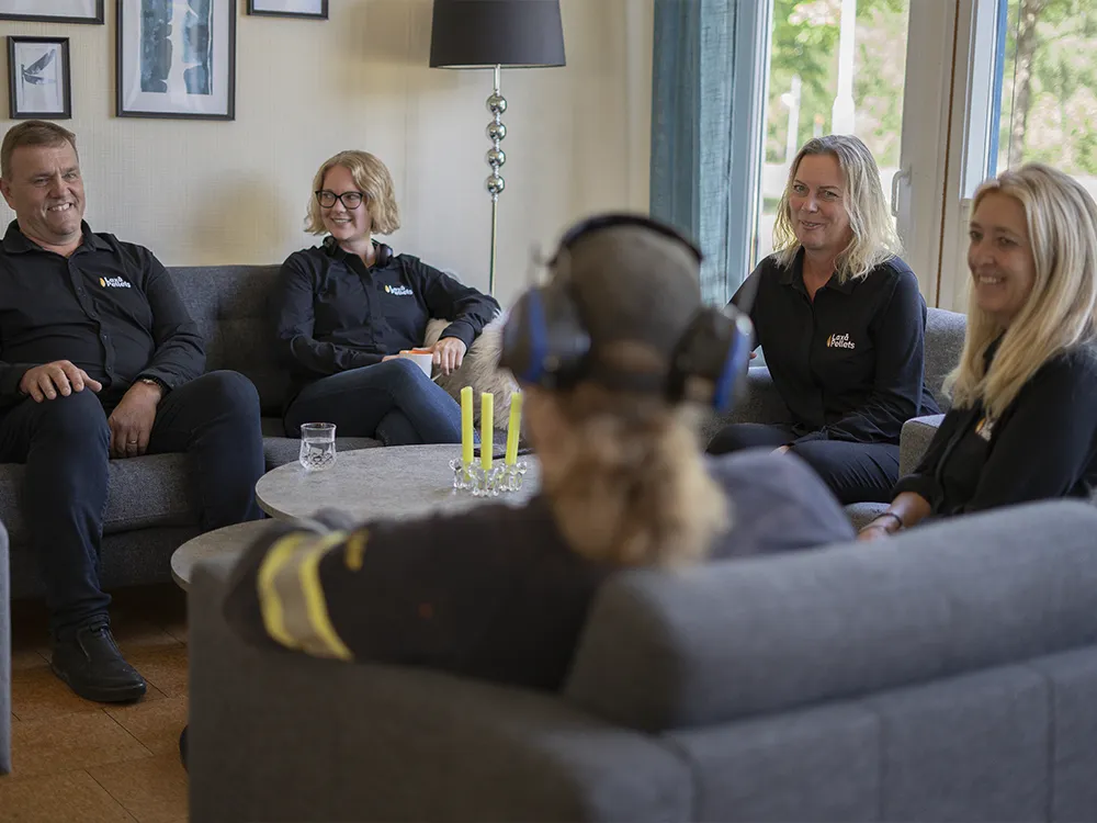Customer service team at Laxå Pellets